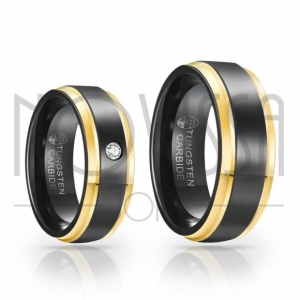 GOLD EDGE EDITION BLACK - ALIANÇA DE TUNGSTÊNIO, ACABAMENTO DE ALTO BRILHO