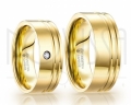 GOLD ELEGANCE* ALIANÇAS DE TUNGSTÊNIO MAGNETIZADA A OURO 18K COM OU SEM SWAROVSKI, ACABAMENTO EM ALTO BRILHO